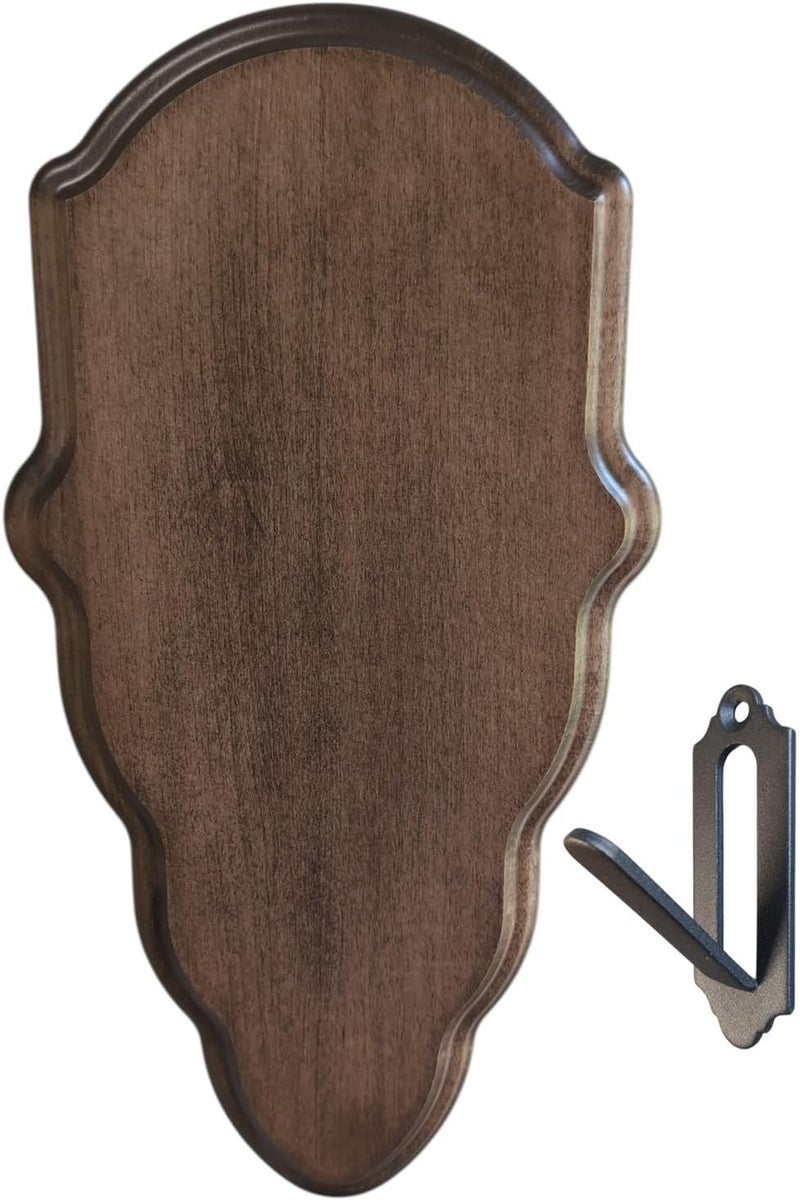 Cauff Deer Skull Mount Face Plate with Mounting Hardware, European Style, Whitetail (Walnut Finsh) - Image 1